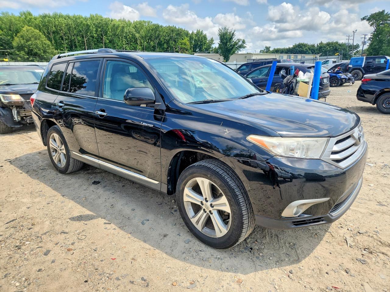 2013 Toyota Highlander Limited Black vin: 5TDYK3EH9DS096517