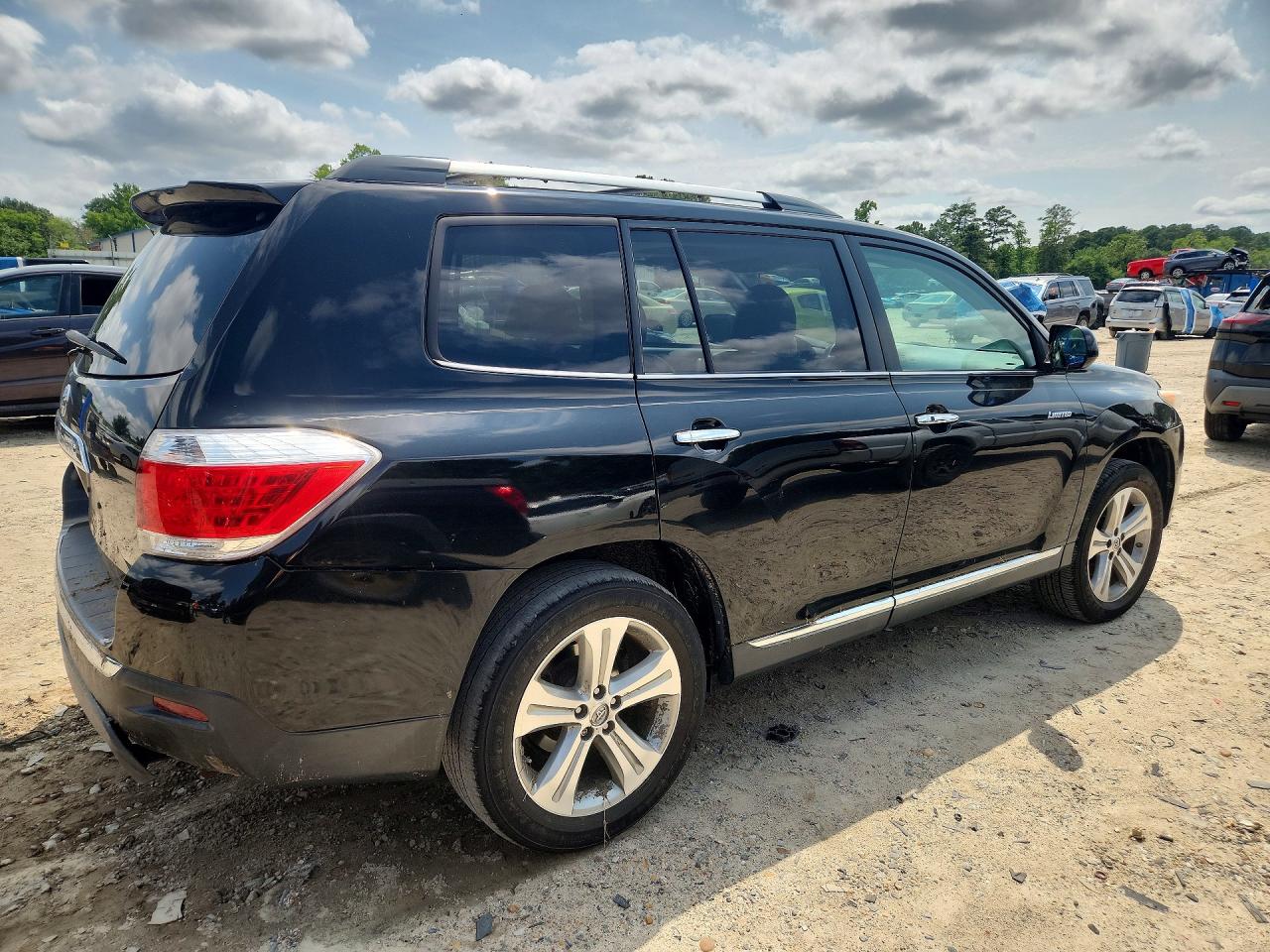 2013 Toyota Highlander Limited Black vin: 5TDYK3EH9DS096517