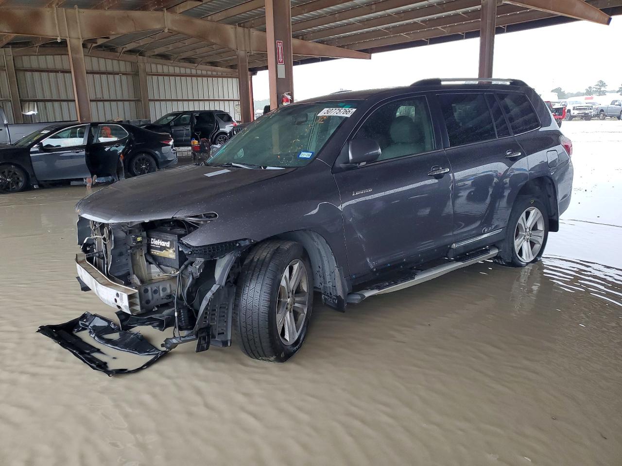 2013 Toyota Highlander Limited Gray vin: 5TDYK3EH9DS102364