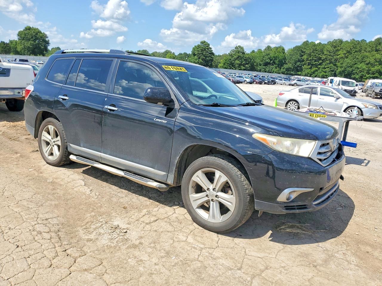 2013 Toyota Highlander Limited Black vin: 5TDYK3EH9DS104101