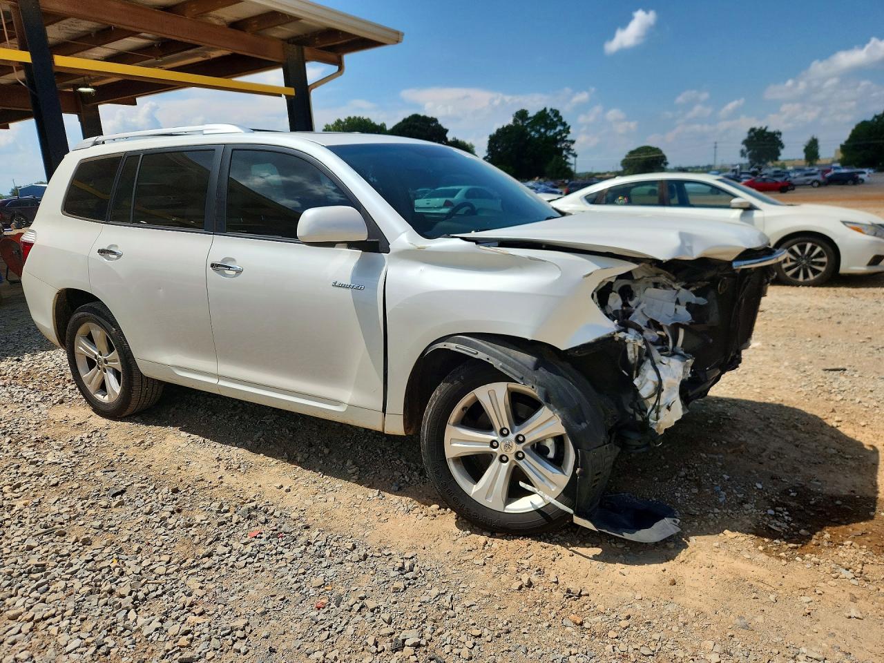2010 Toyota Highlander Limited White vin: 5TDYK3EHXAS005668