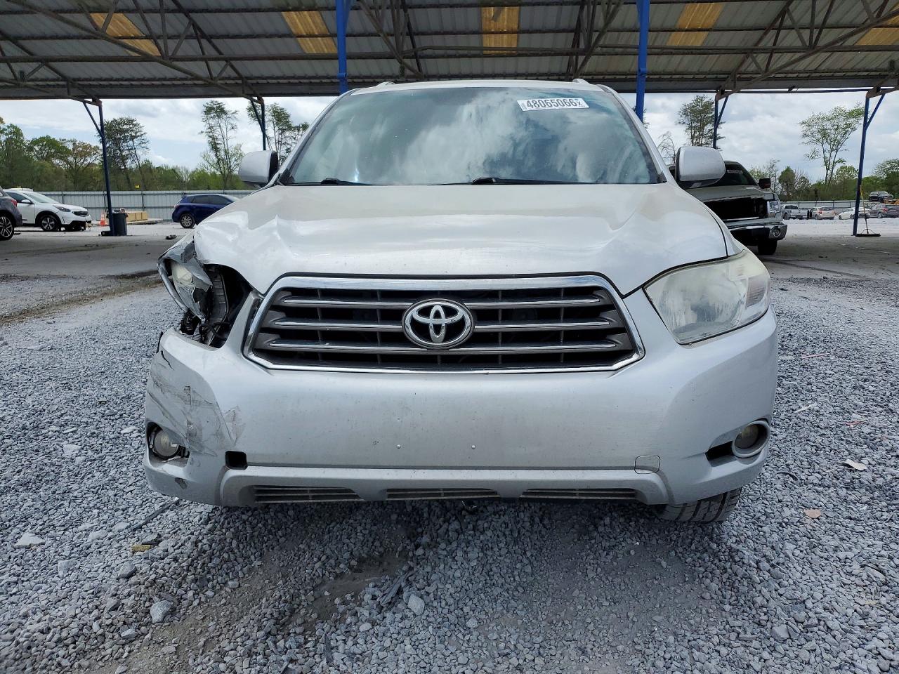 2010 Toyota Highlander Limited Silver vin: 5TDYK3EHXAS011020