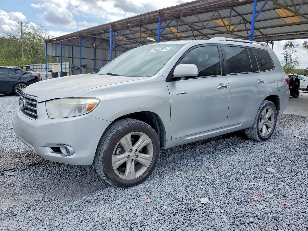 2010 Toyota Highlander Limited Silver vin: 5TDYK3EHXAS011020