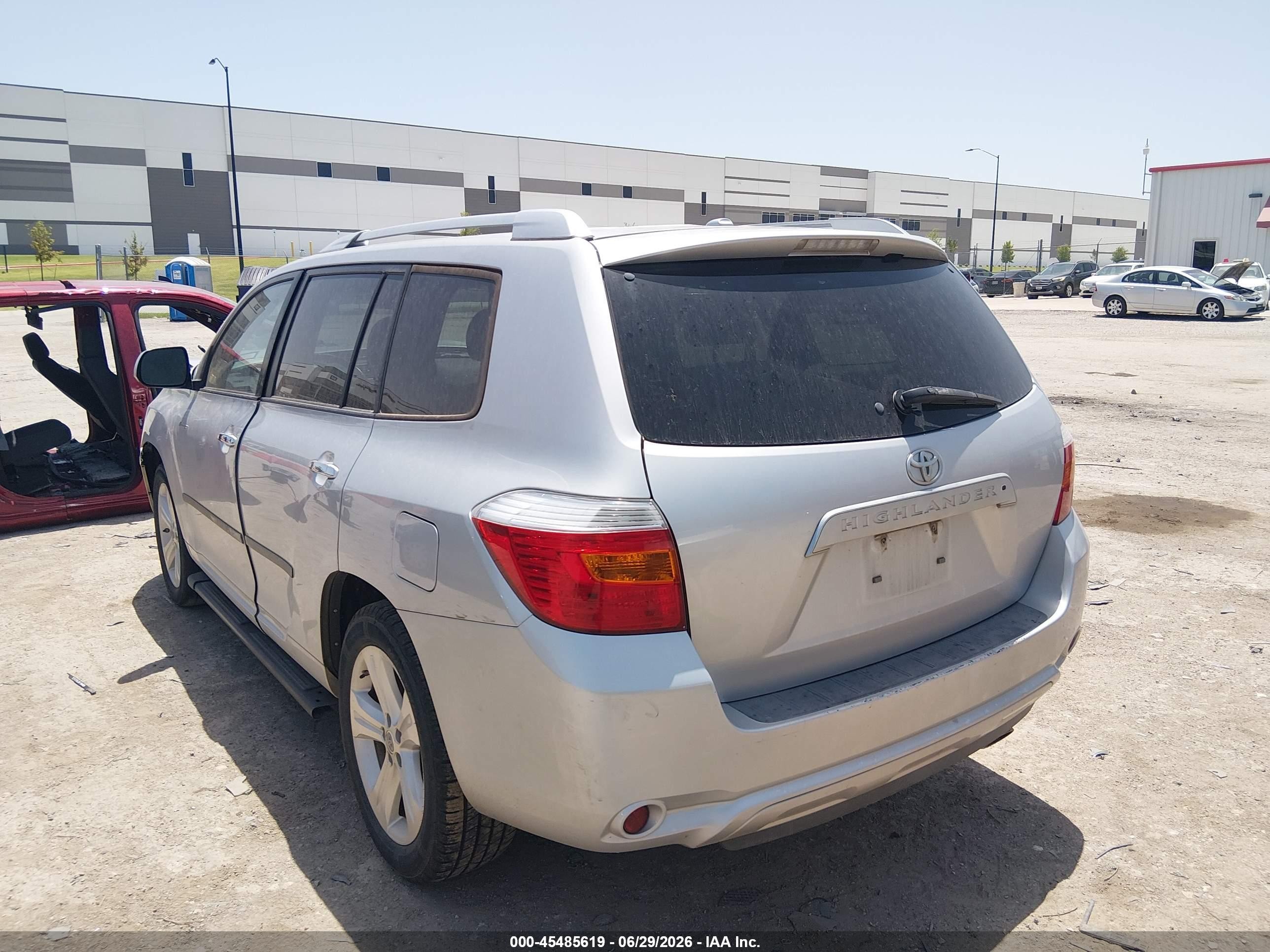 2010 Toyota Highlander Limited V6 Silver vin: 5TDYK3EHXAS018937