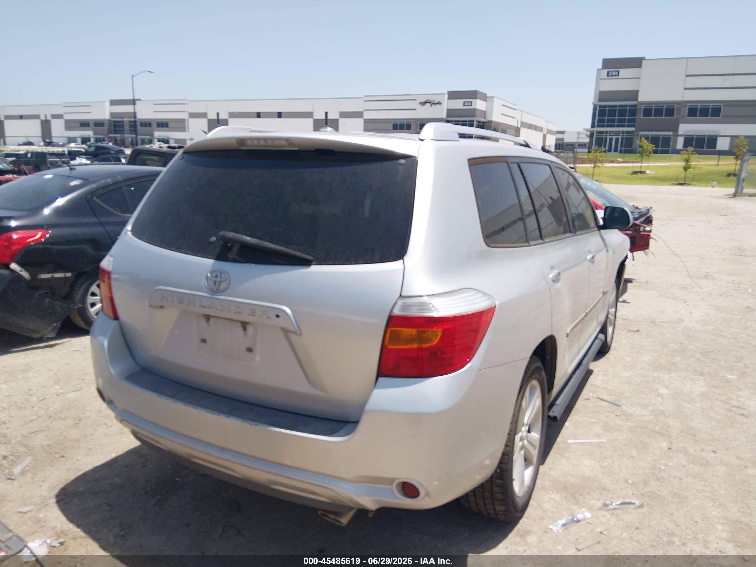 2010 Toyota Highlander Limited V6 Silver vin: 5TDYK3EHXAS018937