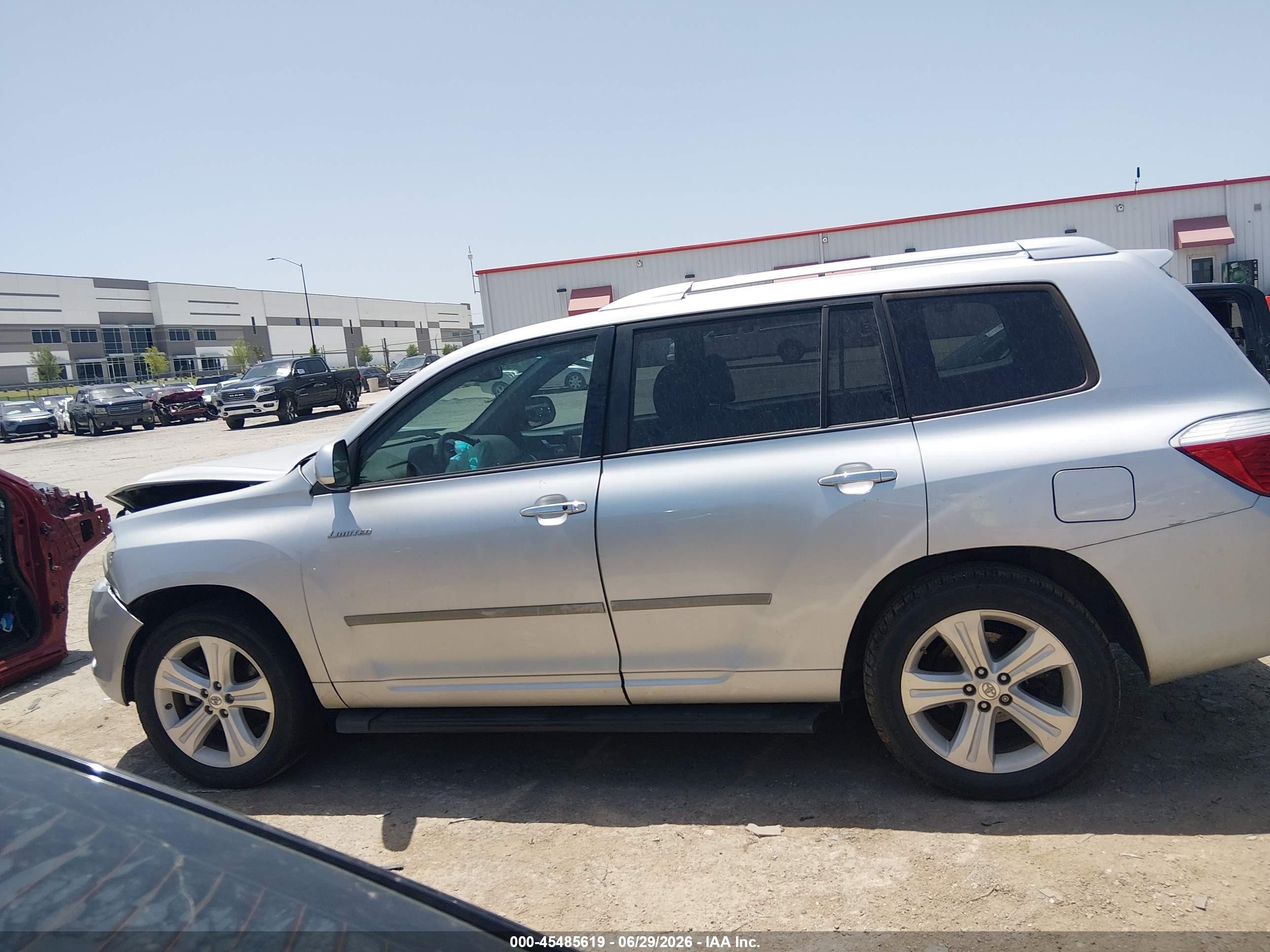 2010 Toyota Highlander Limited V6 Silver vin: 5TDYK3EHXAS018937