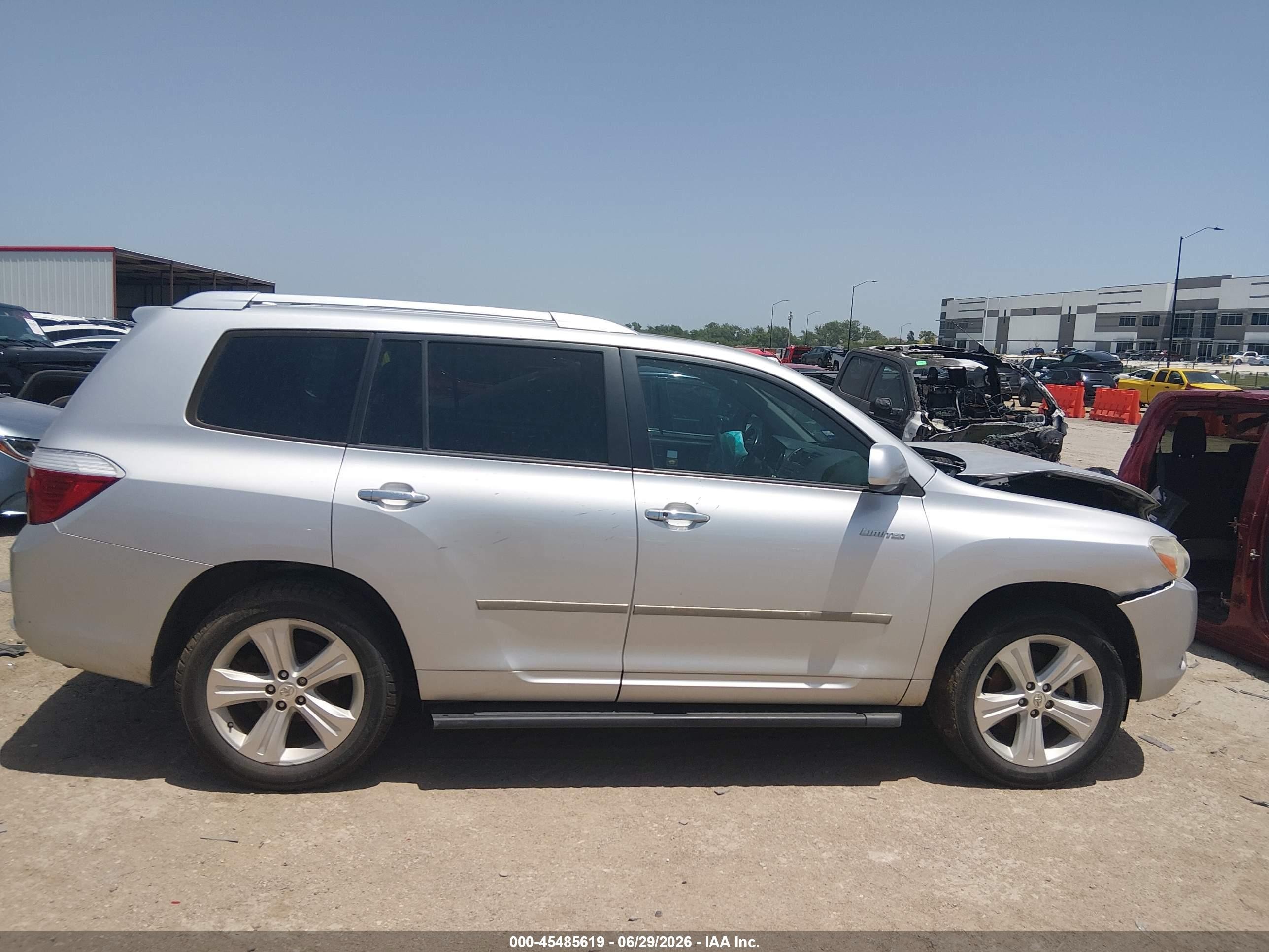 2010 Toyota Highlander Limited V6 Silver vin: 5TDYK3EHXAS018937