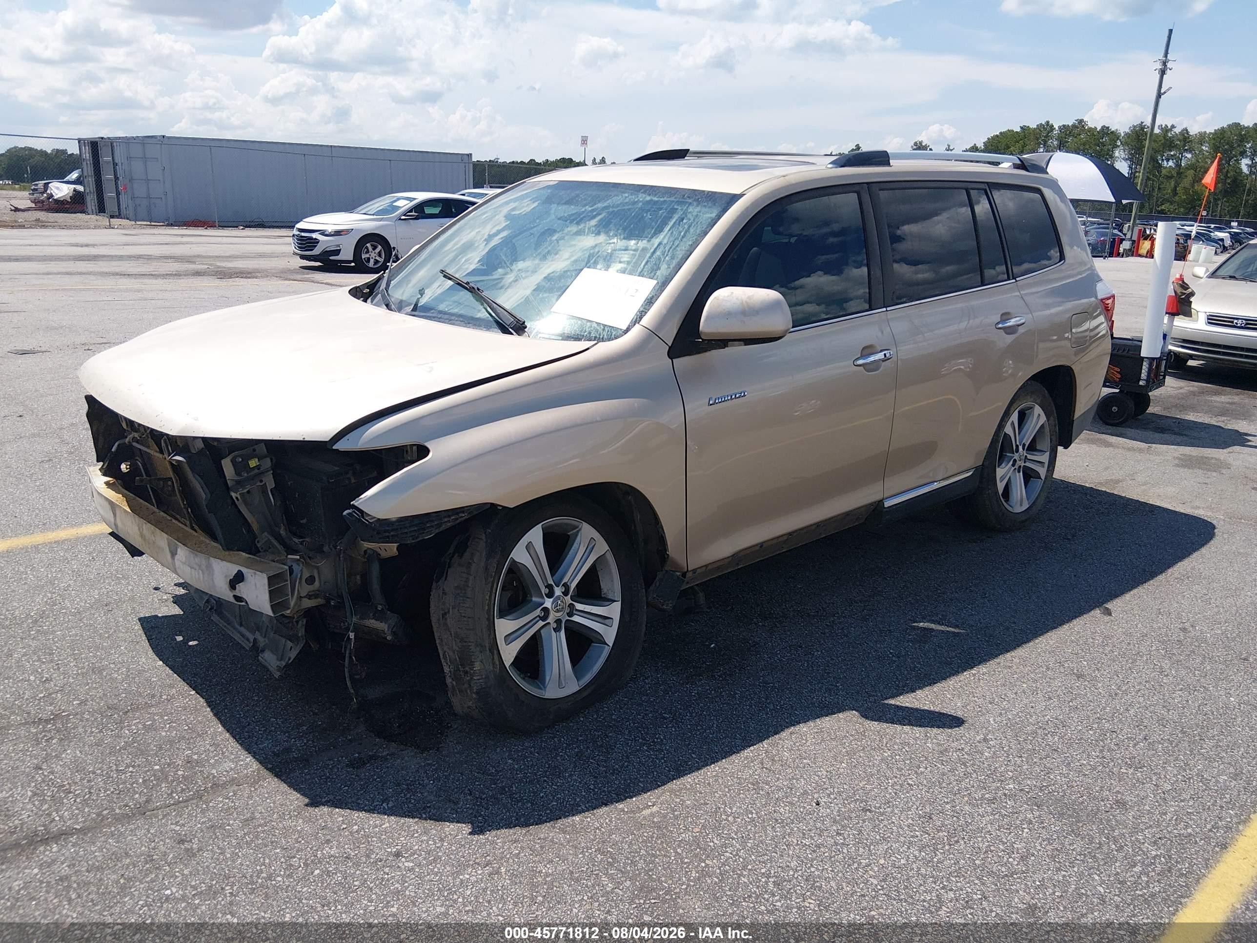 2011 Toyota Highlander Limited V6 Beige vin: 5TDYK3EHXBS034783
