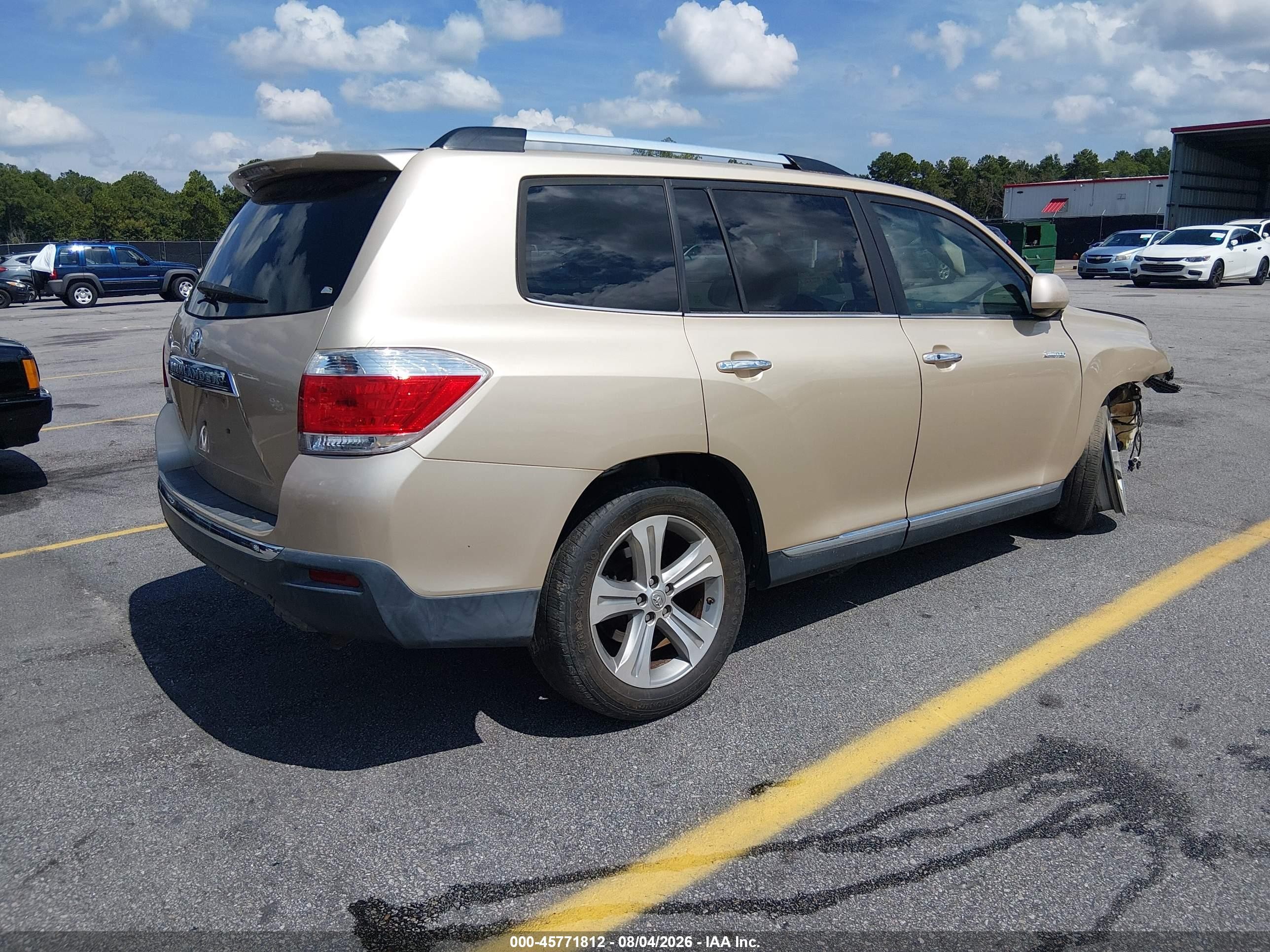 2011 Toyota Highlander Limited V6 Beige vin: 5TDYK3EHXBS034783
