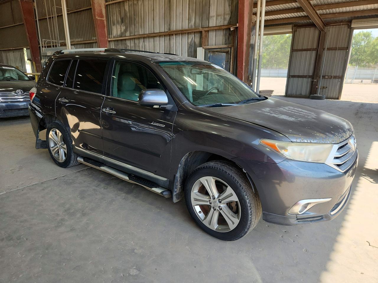 2012 Toyota Highlander Limited Серый vin: 5TDYK3EHXCS069650