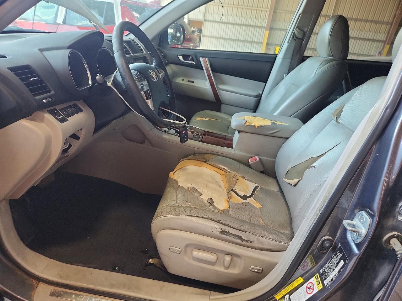 2012 Toyota Highlander Limited Серый vin: 5TDYK3EHXCS069650
