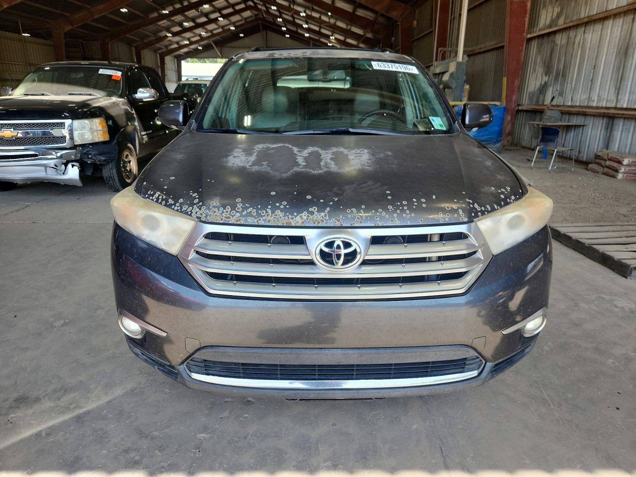 2012 Toyota Highlander Limited Серый vin: 5TDYK3EHXCS069650