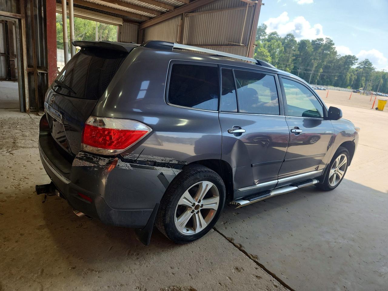 2012 Toyota Highlander Limited Серый vin: 5TDYK3EHXCS069650