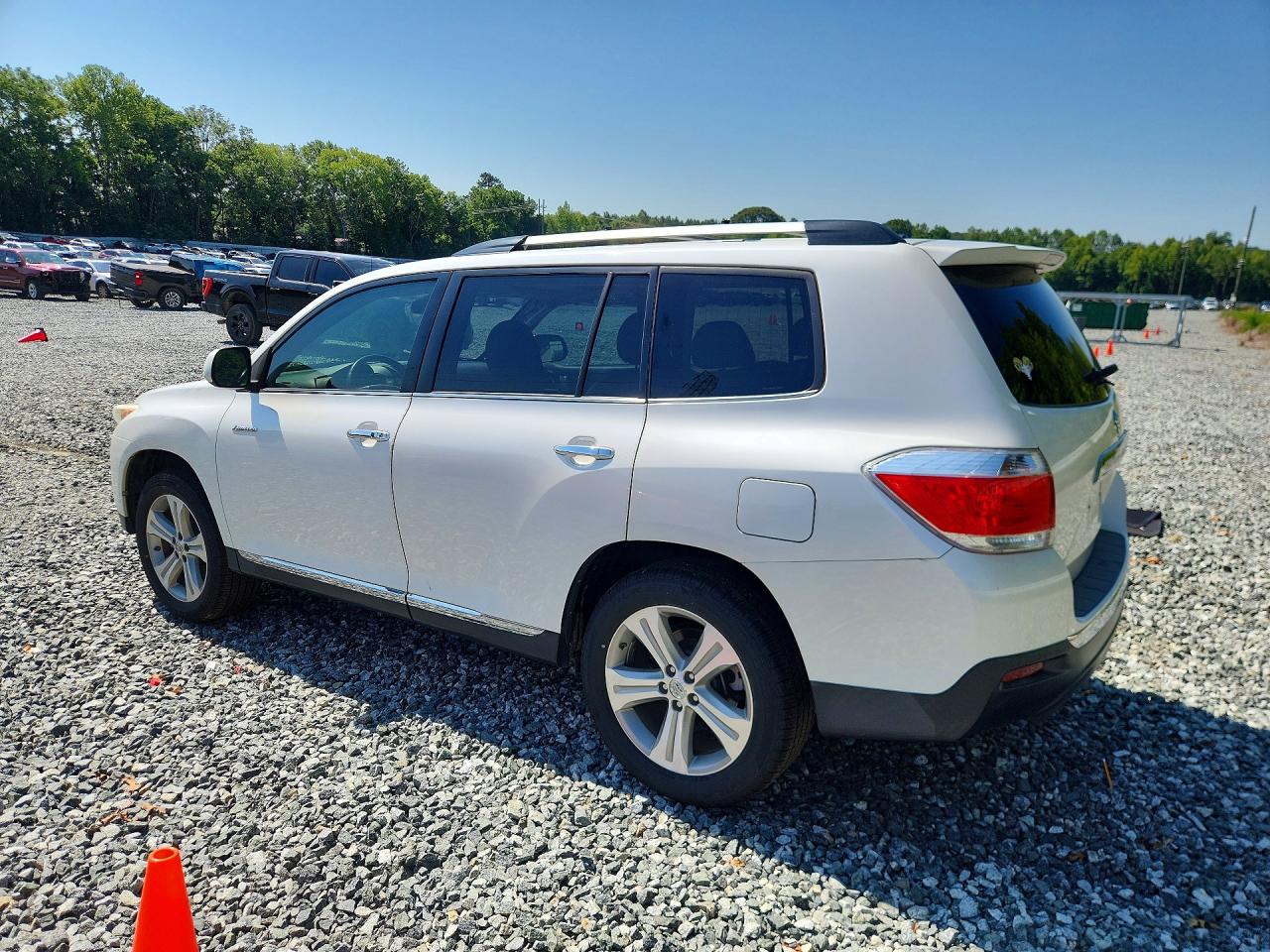 2013 Toyota Highlander Limited White vin: 5TDYK3EHXDS120937