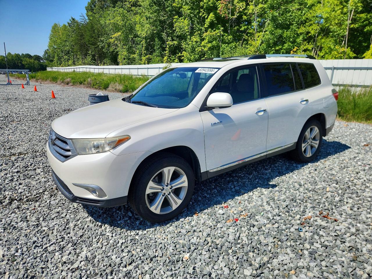2013 Toyota Highlander Limited White vin: 5TDYK3EHXDS120937