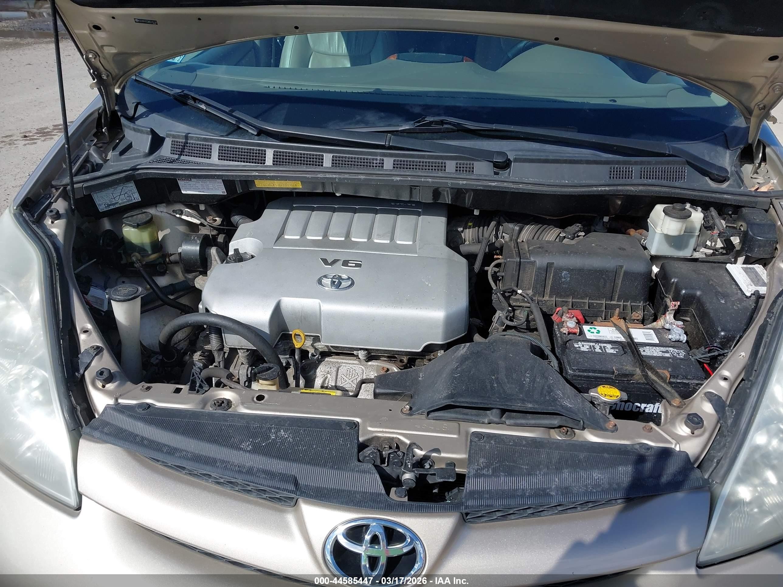 2010 Toyota Sienna Xle Tan vin: 5TDYK4CC3AS335746