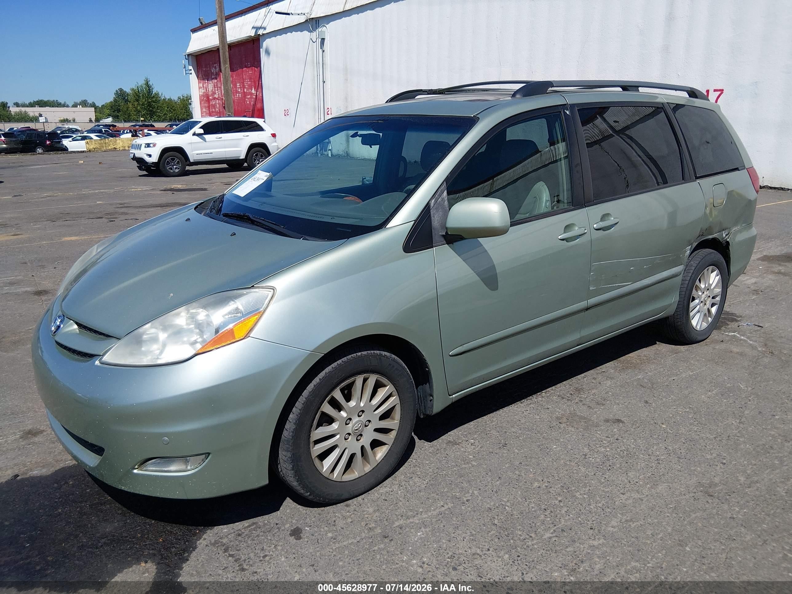 2010 Toyota Sienna Xle Green vin: 5TDYK4CC5AS290499