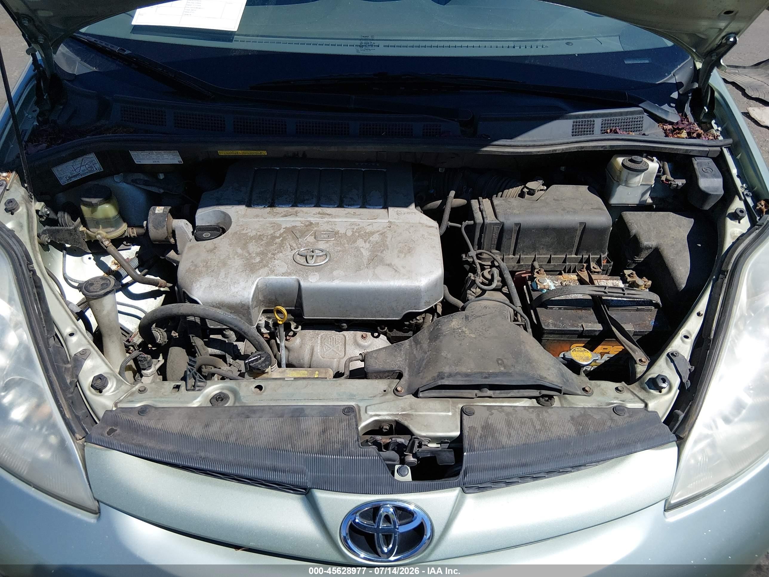 2010 Toyota Sienna Xle Green vin: 5TDYK4CC5AS290499