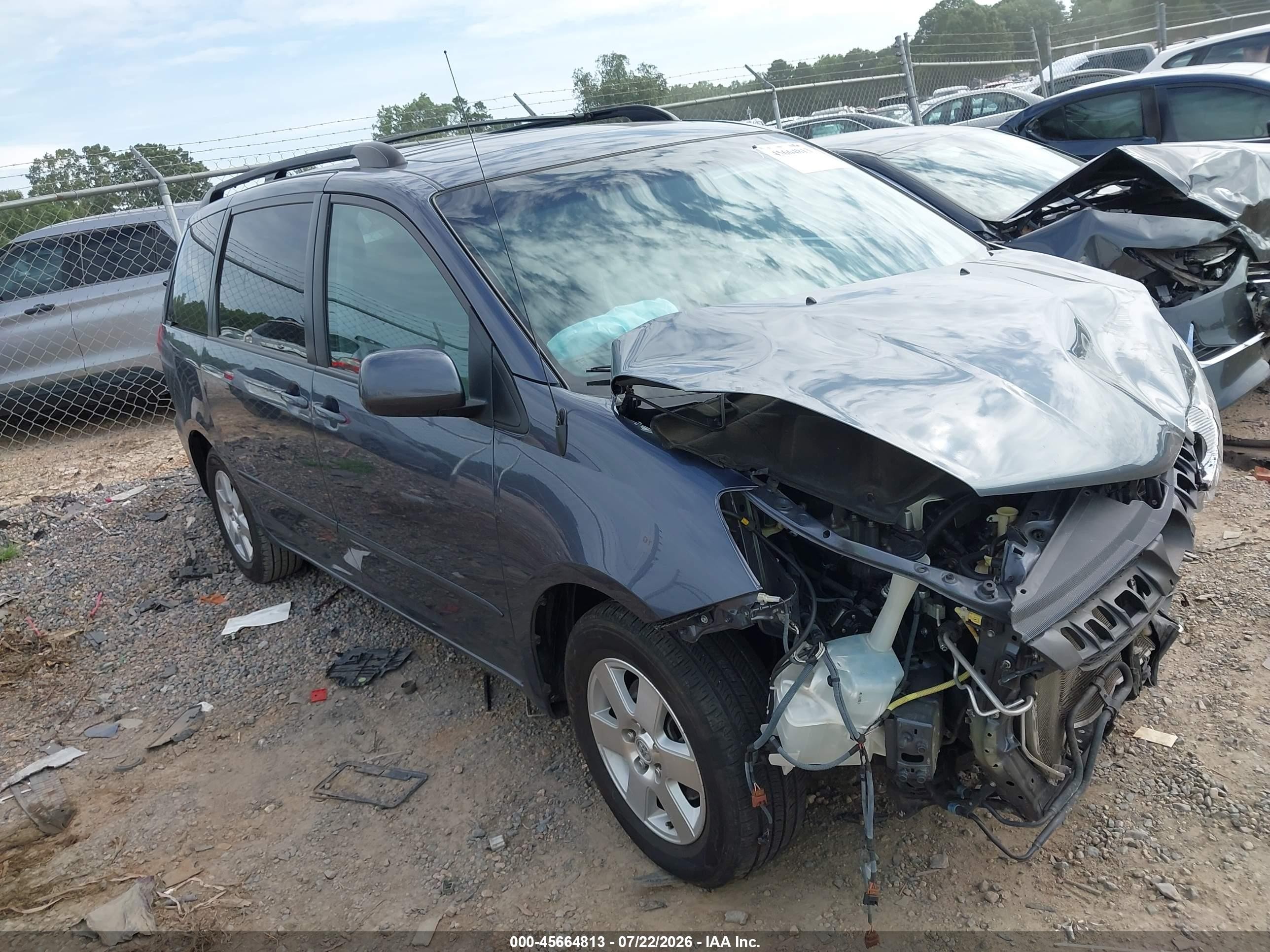 2010 Toyota Sienna Xle Синий vin: 5TDYK4CC8AS306940