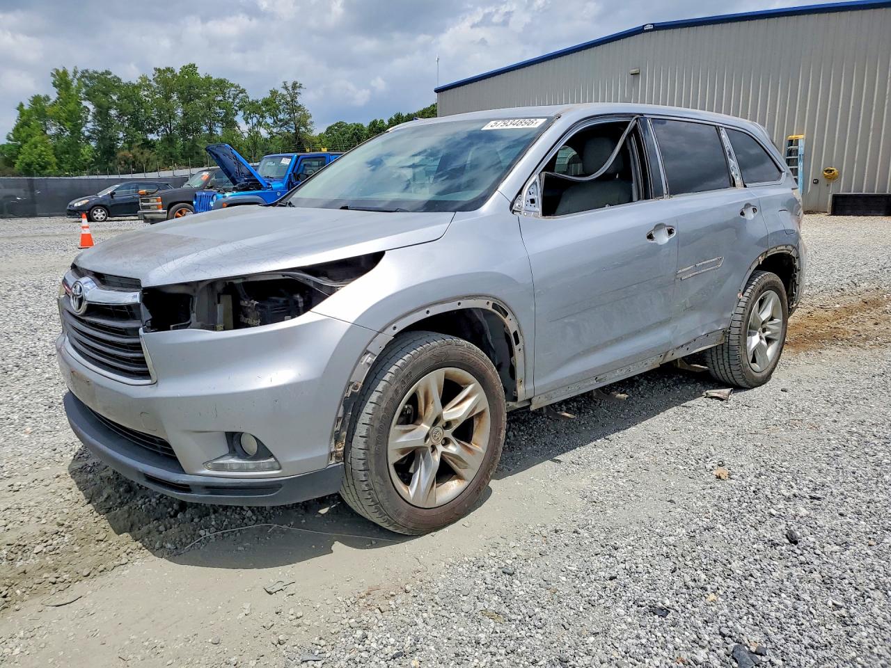 2014 Toyota Highlander Limited Silver vin: 5TDYKRFH2ES022973