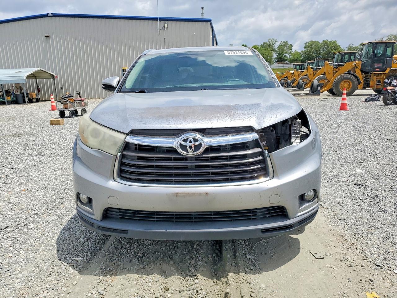 2014 Toyota Highlander Limited Silver vin: 5TDYKRFH2ES022973