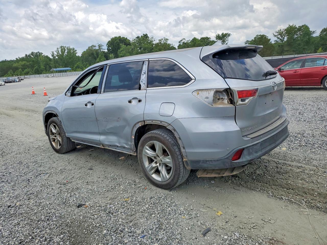 2014 Toyota Highlander Limited Silver vin: 5TDYKRFH2ES022973
