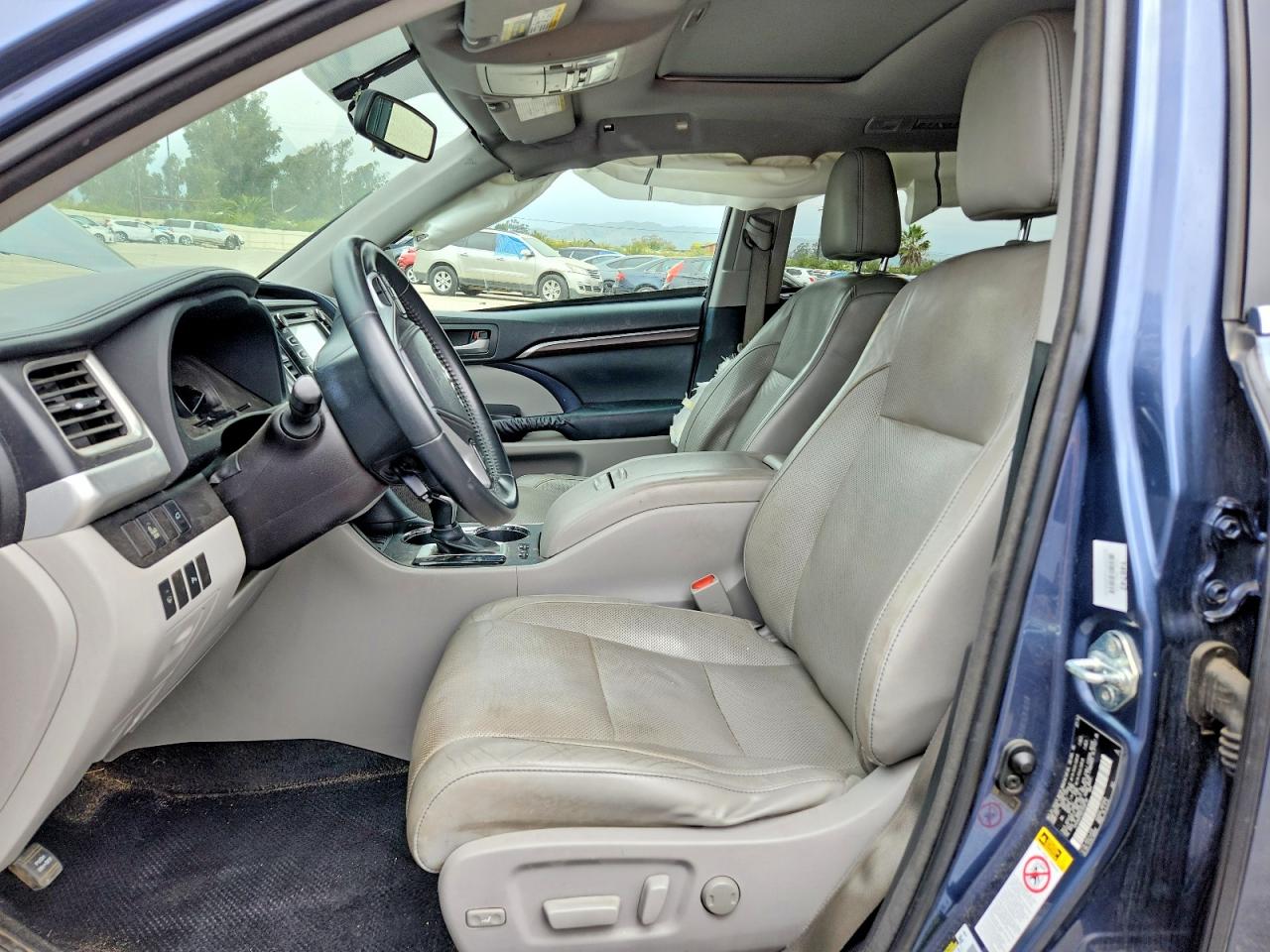 2014 Toyota Highlander Limited Blue vin: 5TDYKRFH2ES036730