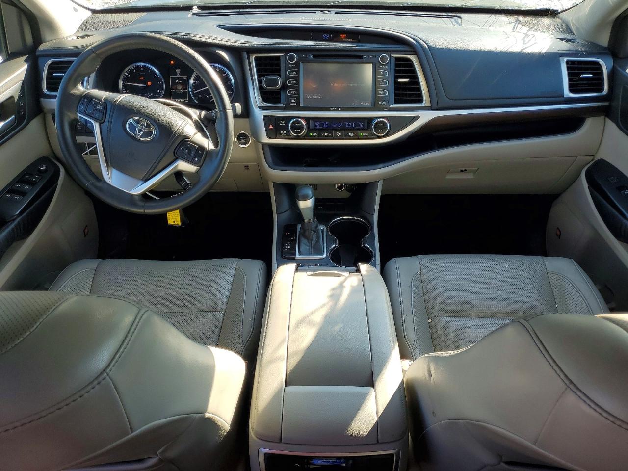 2015 Toyota Highlander Limited Green vin: 5TDYKRFH2FS043405