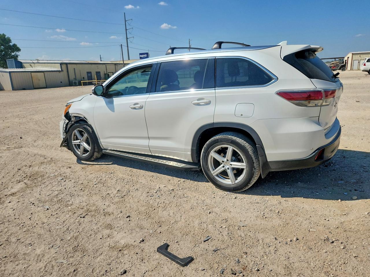 2015 Toyota Highlander Limited White vin: 5TDYKRFH2FS062245