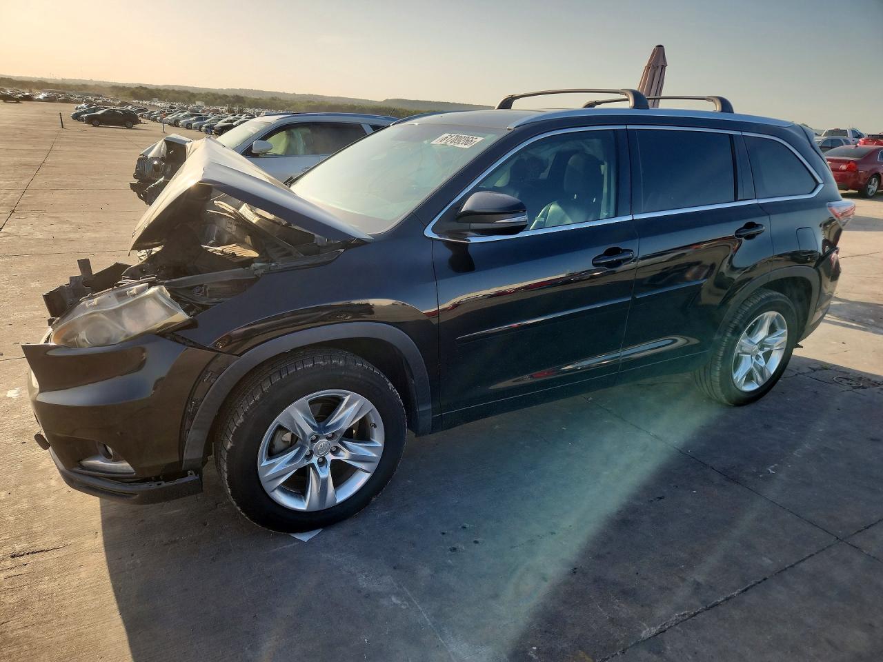 2015 Toyota Highlander Limited Black vin: 5TDYKRFH2FS062388