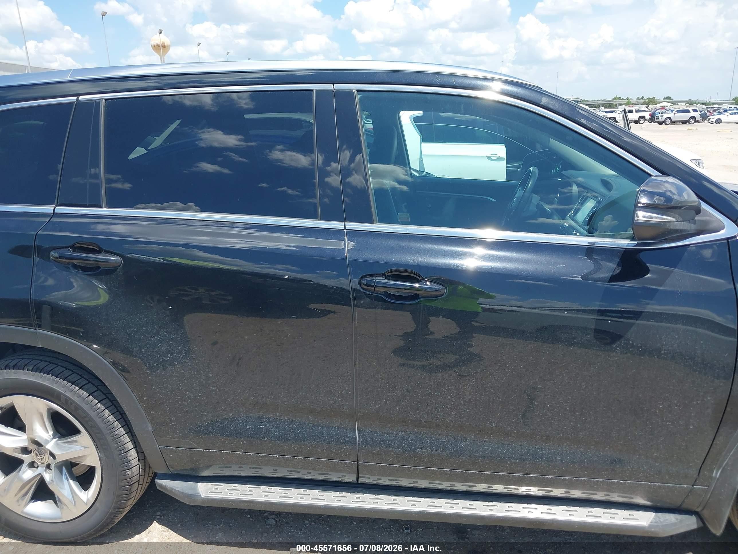 2015 Toyota Highlander Limited V6 Black vin: 5TDYKRFH2FS089350