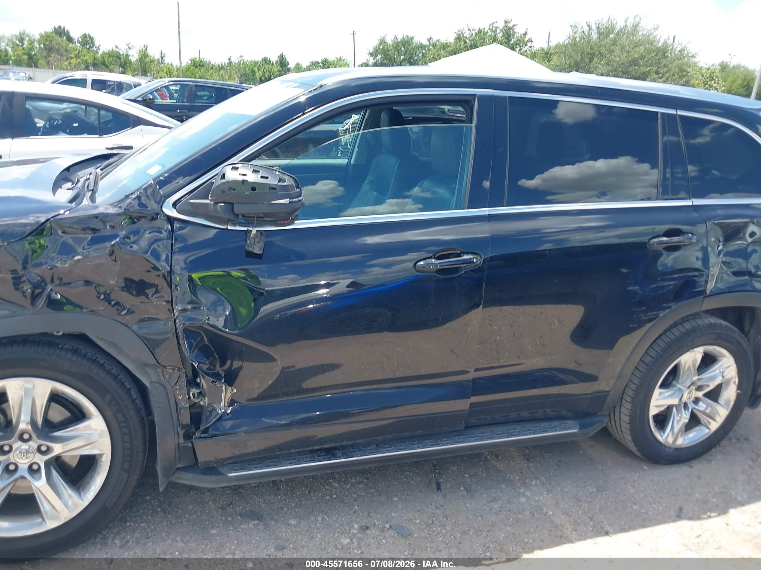 2015 Toyota Highlander Limited V6 Black vin: 5TDYKRFH2FS089350