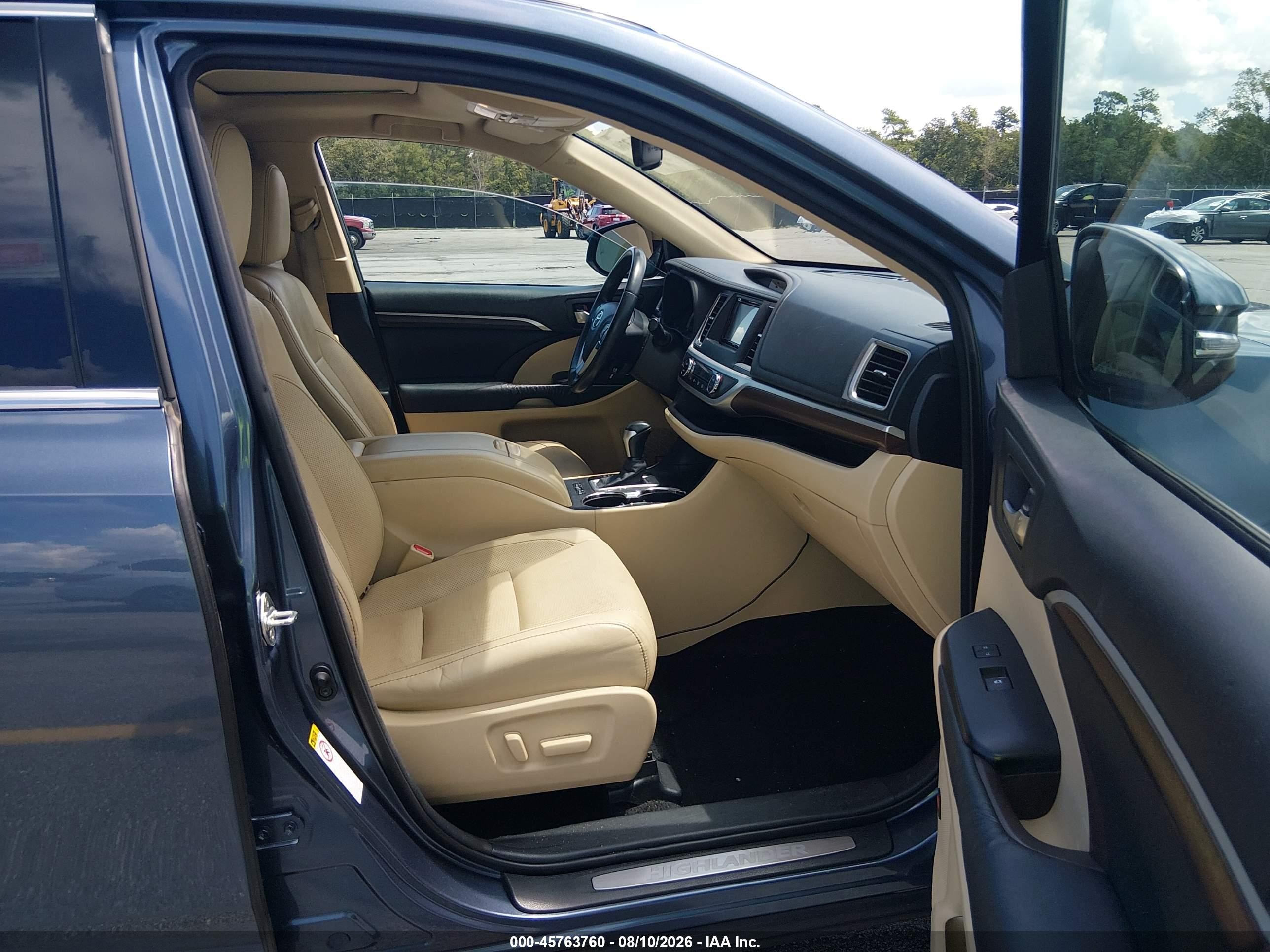 2015 Toyota Highlander Limited V6 Blue vin: 5TDYKRFH2FS108592
