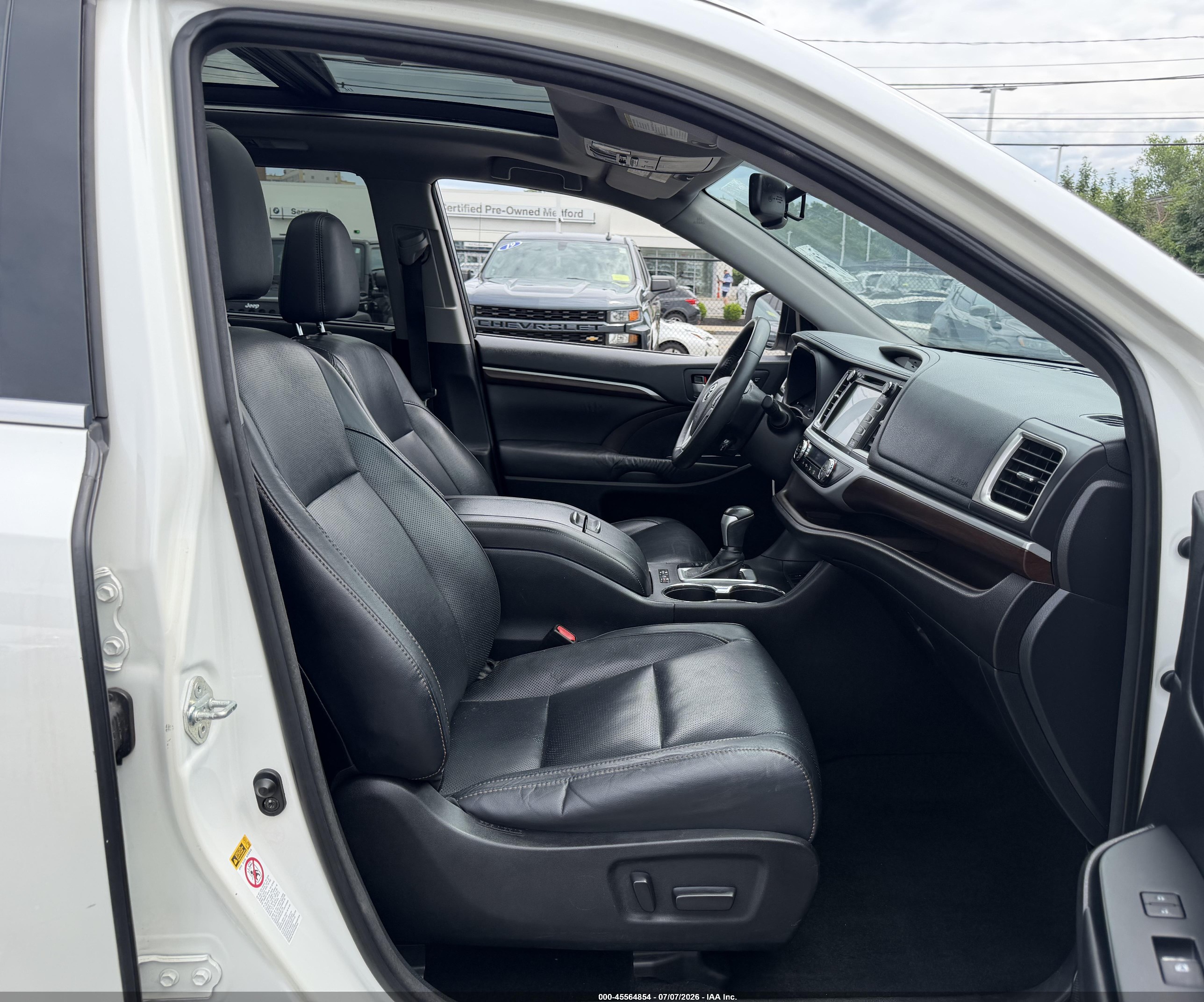 2015 Toyota Highlander Limited Platinum V6 Белый vin: 5TDYKRFH2FS110262