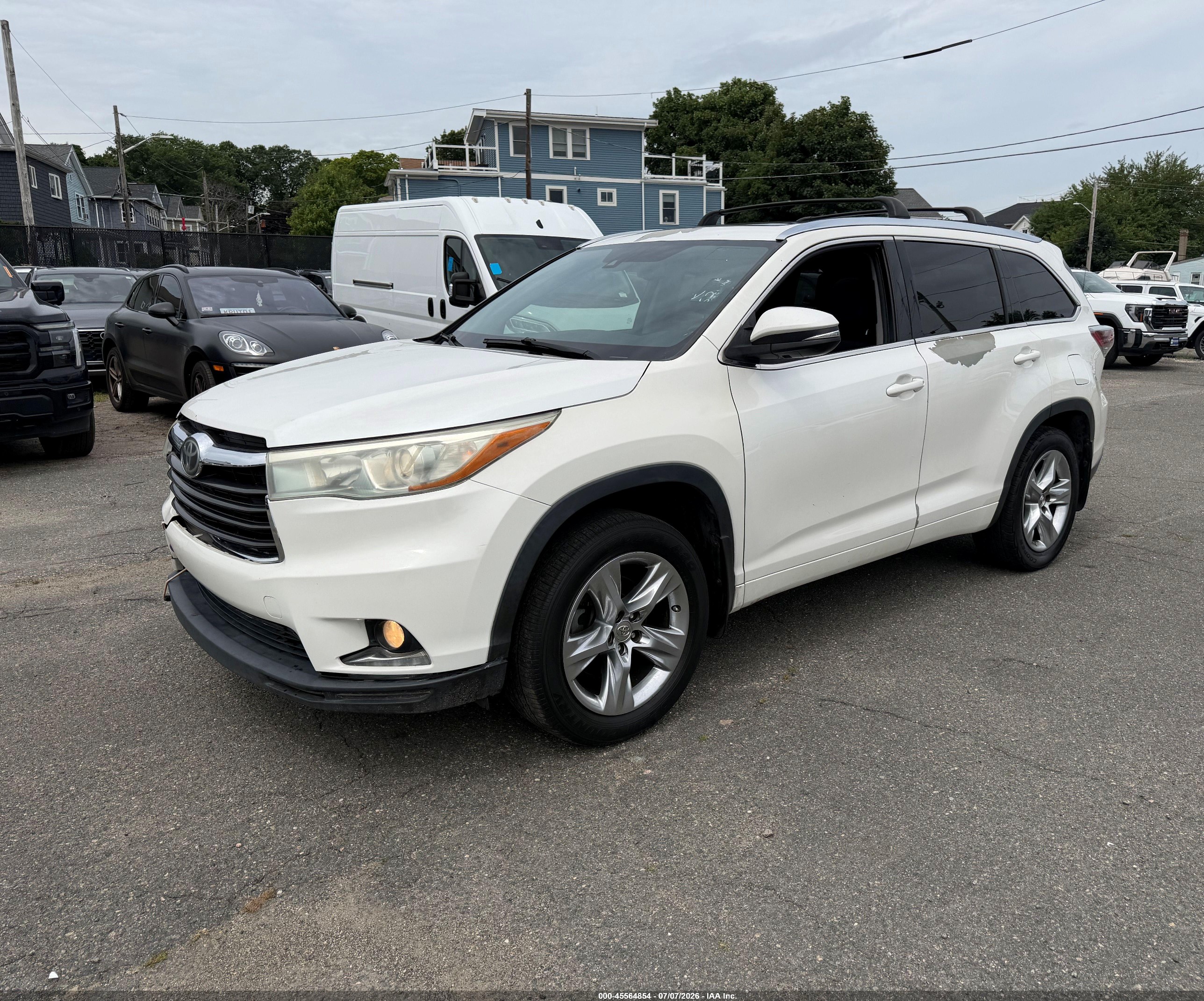2015 Toyota Highlander Limited Platinum V6 Белый vin: 5TDYKRFH2FS110262