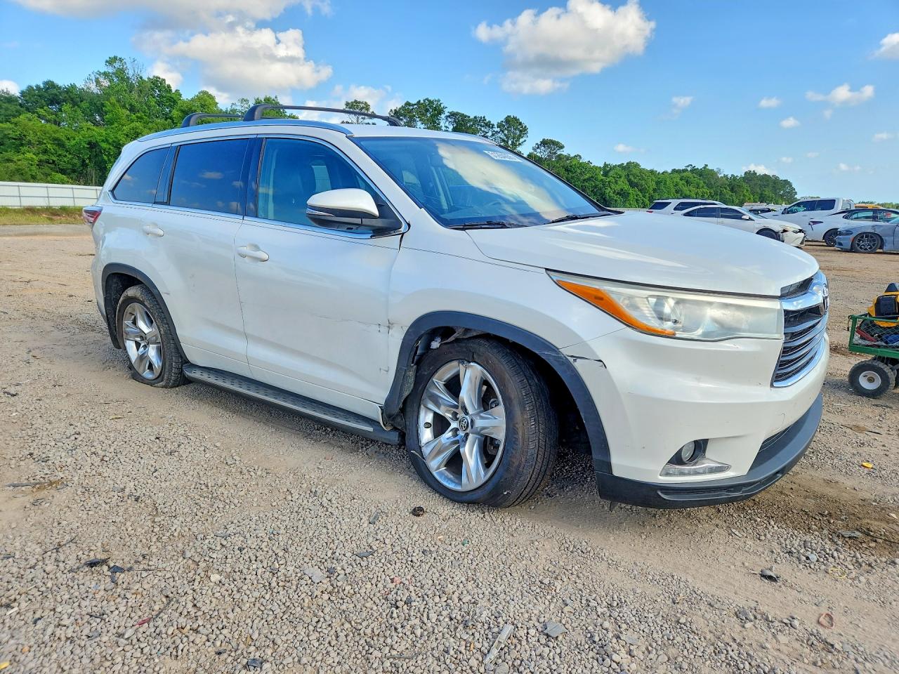 2016 Toyota Highlander Limited White vin: 5TDYKRFH2GS177610