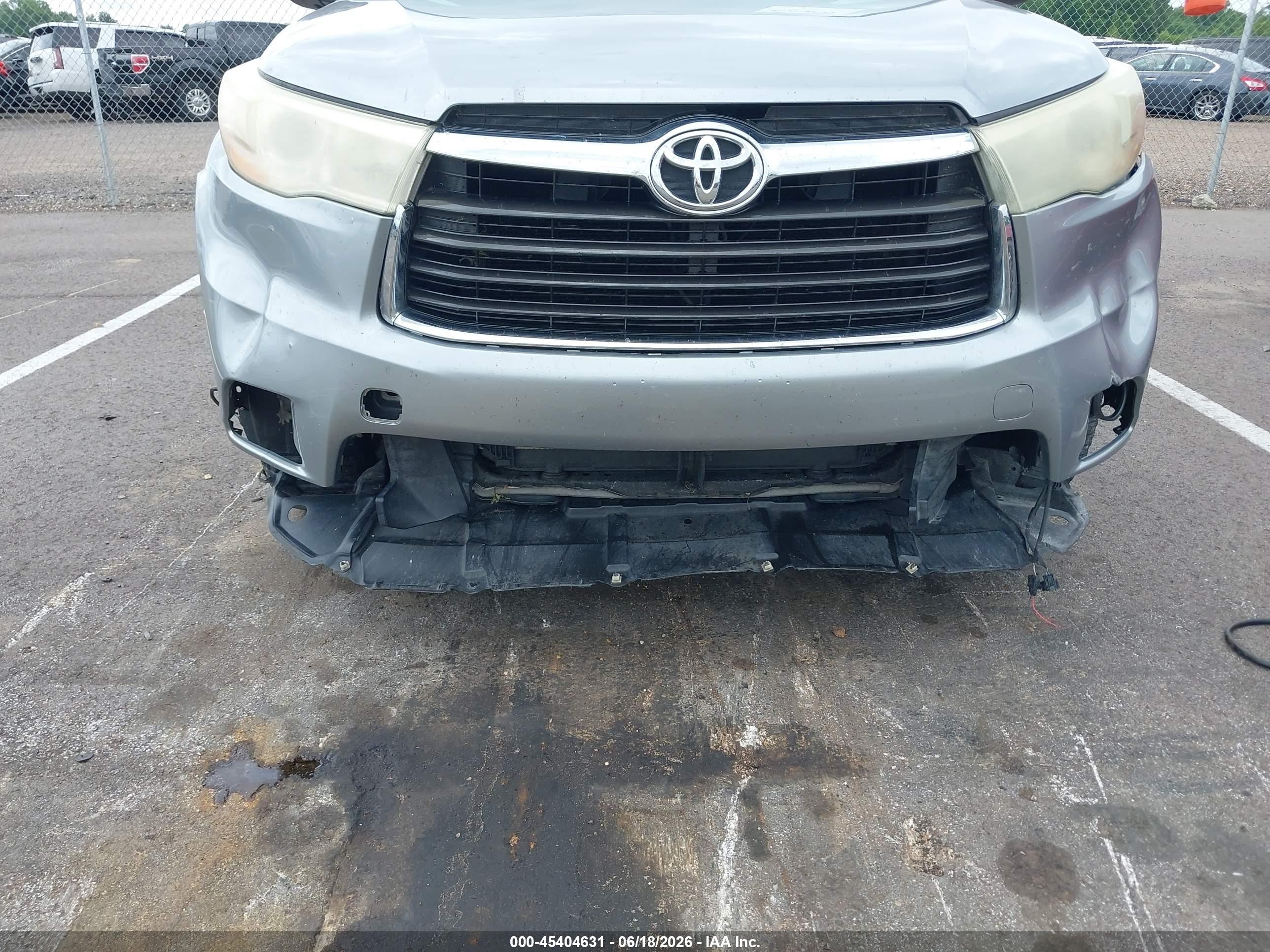 2015 Toyota Highlander Limited V6 Gray vin: 5TDYKRFH3FS038732