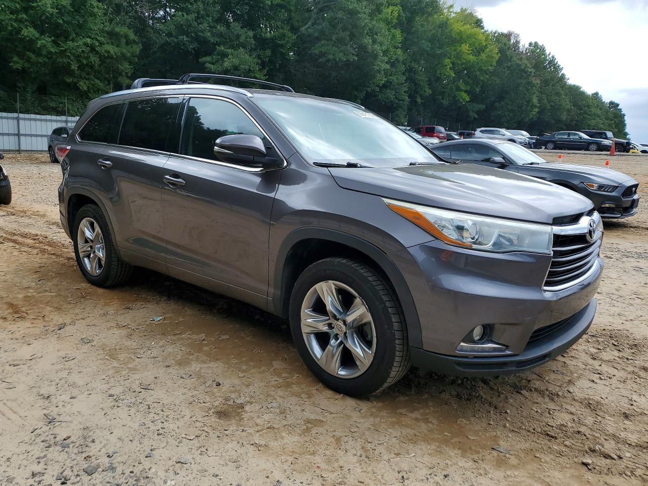 2015 Toyota Highlander Limited Gray vin: 5TDYKRFH3FS068653