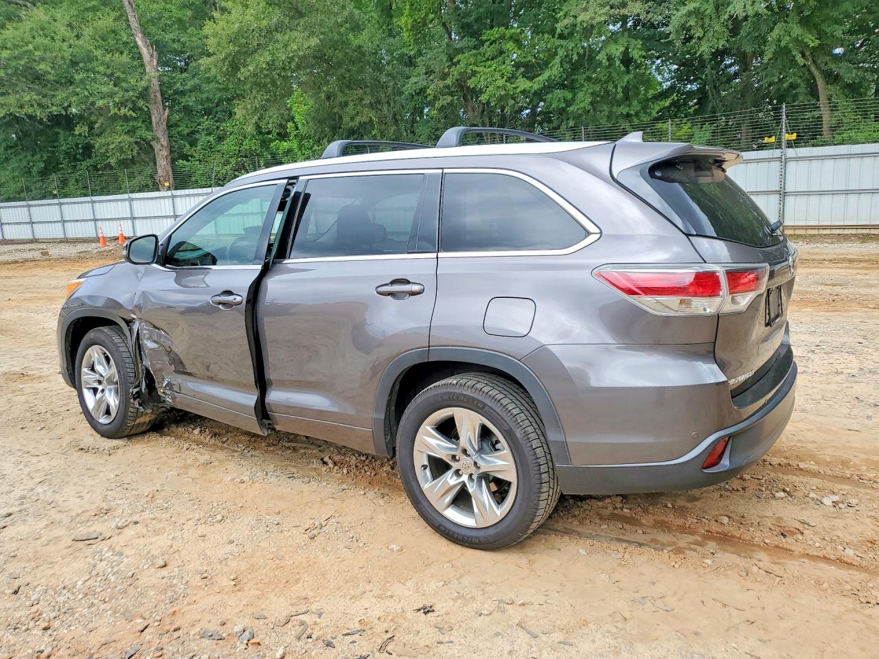 2015 Toyota Highlander Limited Gray vin: 5TDYKRFH3FS068653