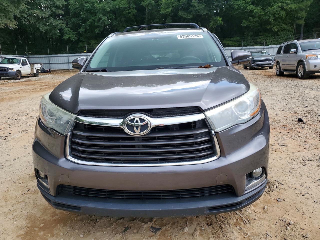 2015 Toyota Highlander Limited Gray vin: 5TDYKRFH3FS068653