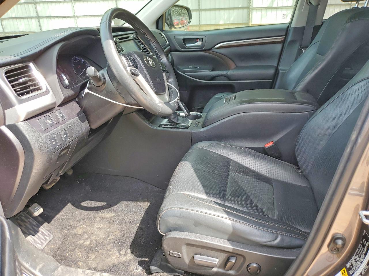 2015 Toyota Highlander Limited Gray vin: 5TDYKRFH3FS068653