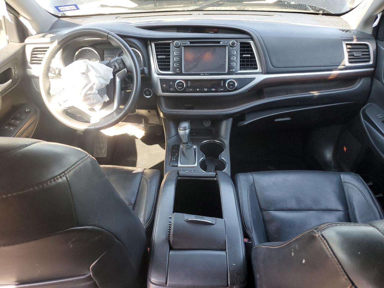 2015 Toyota Highlander Limited Black vin: 5TDYKRFH3FS075845 Damage: Airbag - Front Left, Deployed, Replacement Required