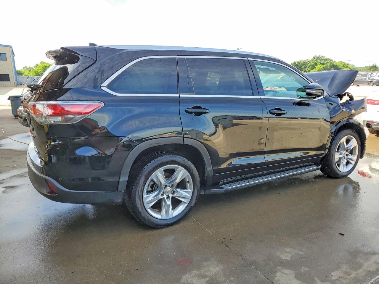 2015 Toyota Highlander Limited Black vin: 5TDYKRFH3FS075845