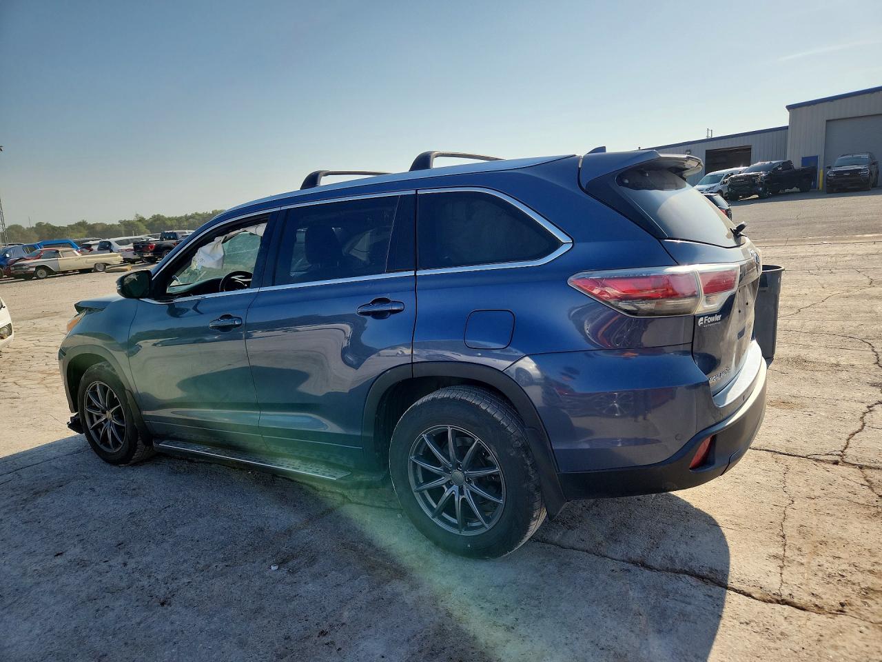 2014 Toyota Highlander Limited Blue vin: 5TDYKRFH4ES013014