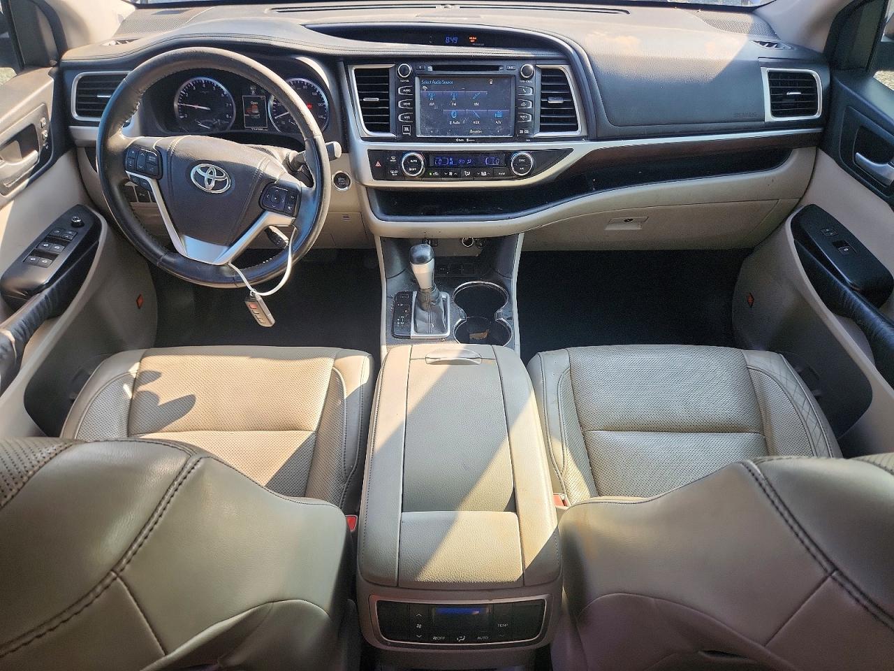 2015 Toyota Highlander Limited Blue vin: 5TDYKRFH4FS049383