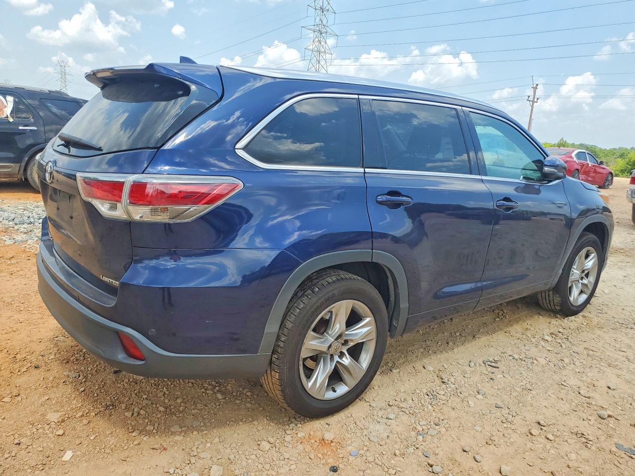 2015 Toyota Highlander Limited Platinum Blue vin: 5TDYKRFH4FS052798