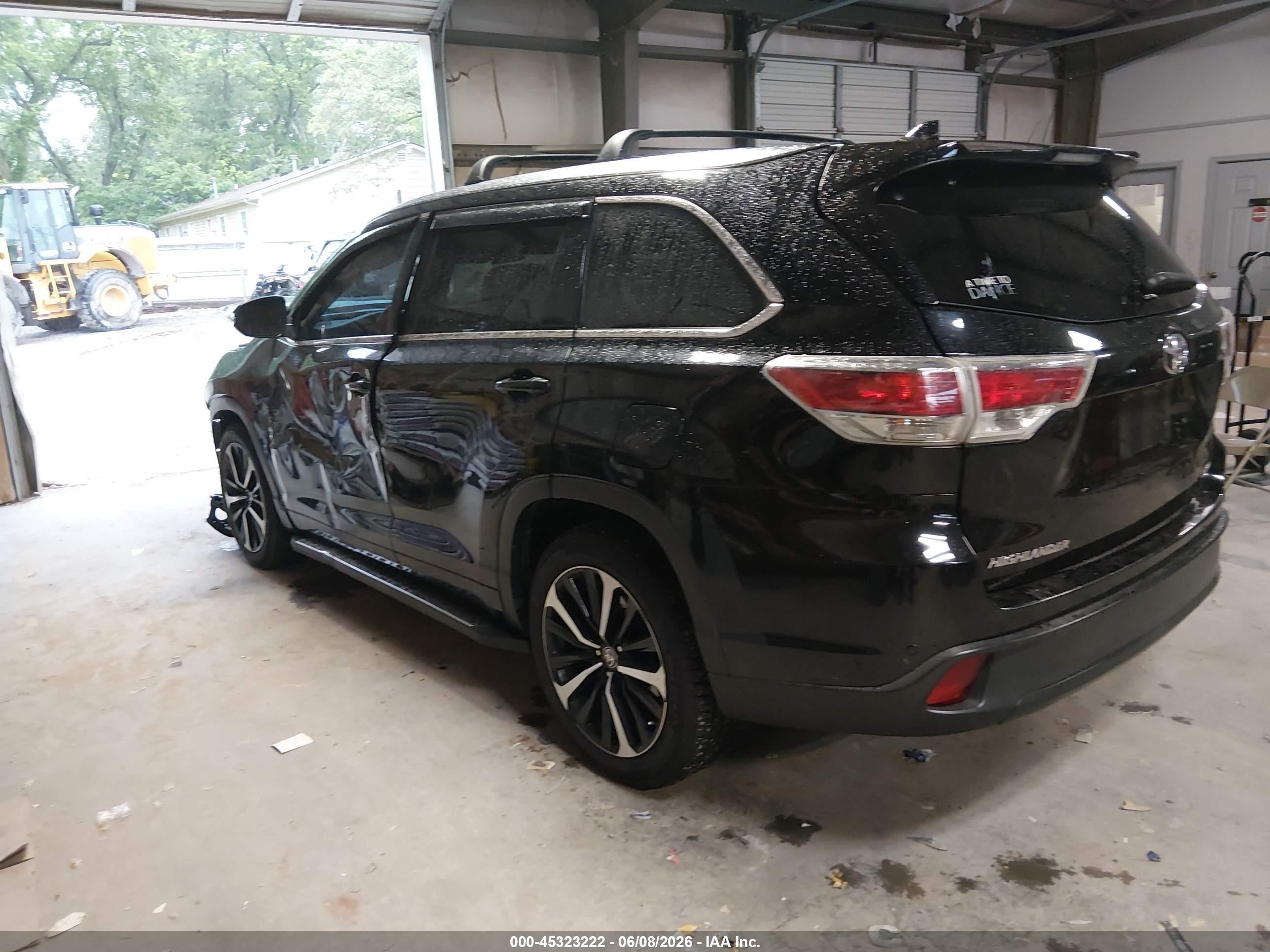 2015 Toyota Highlander Limited V6 Black vin: 5TDYKRFH5FS038506
