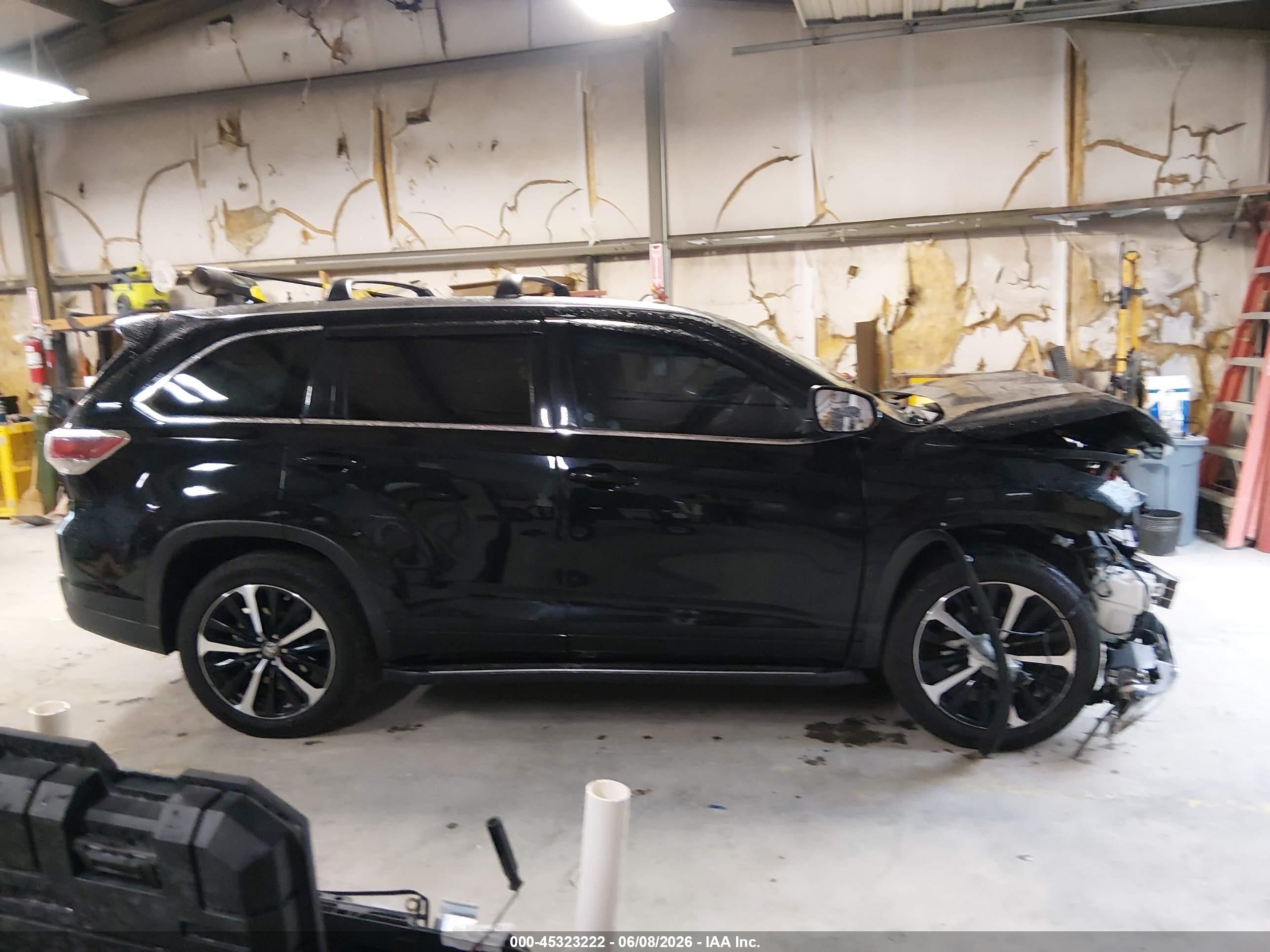 2015 Toyota Highlander Limited V6 Black vin: 5TDYKRFH5FS038506