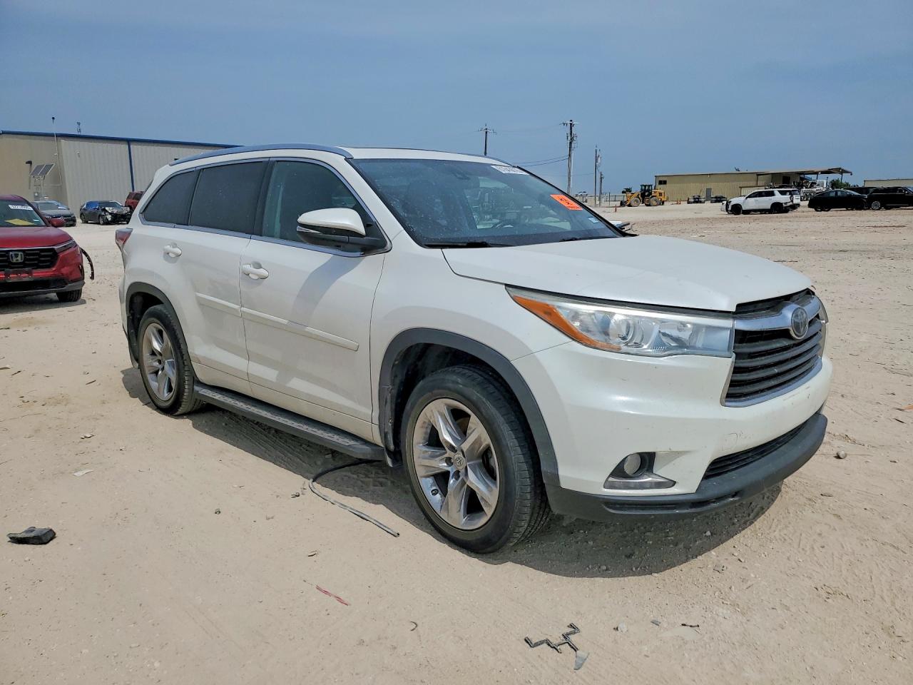 2015 Toyota Highlander Limited Platinum Белый vin: 5TDYKRFH5FS083171