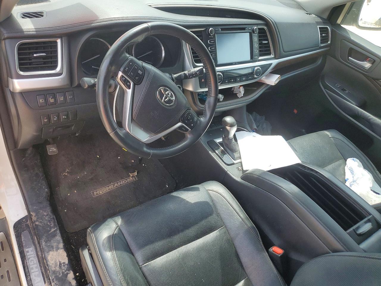 2015 Toyota Highlander Limited Platinum Белый vin: 5TDYKRFH5FS083171